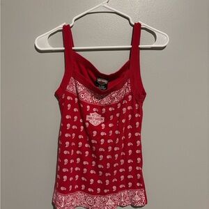 Harley-Davidson Red Paisley Camisole